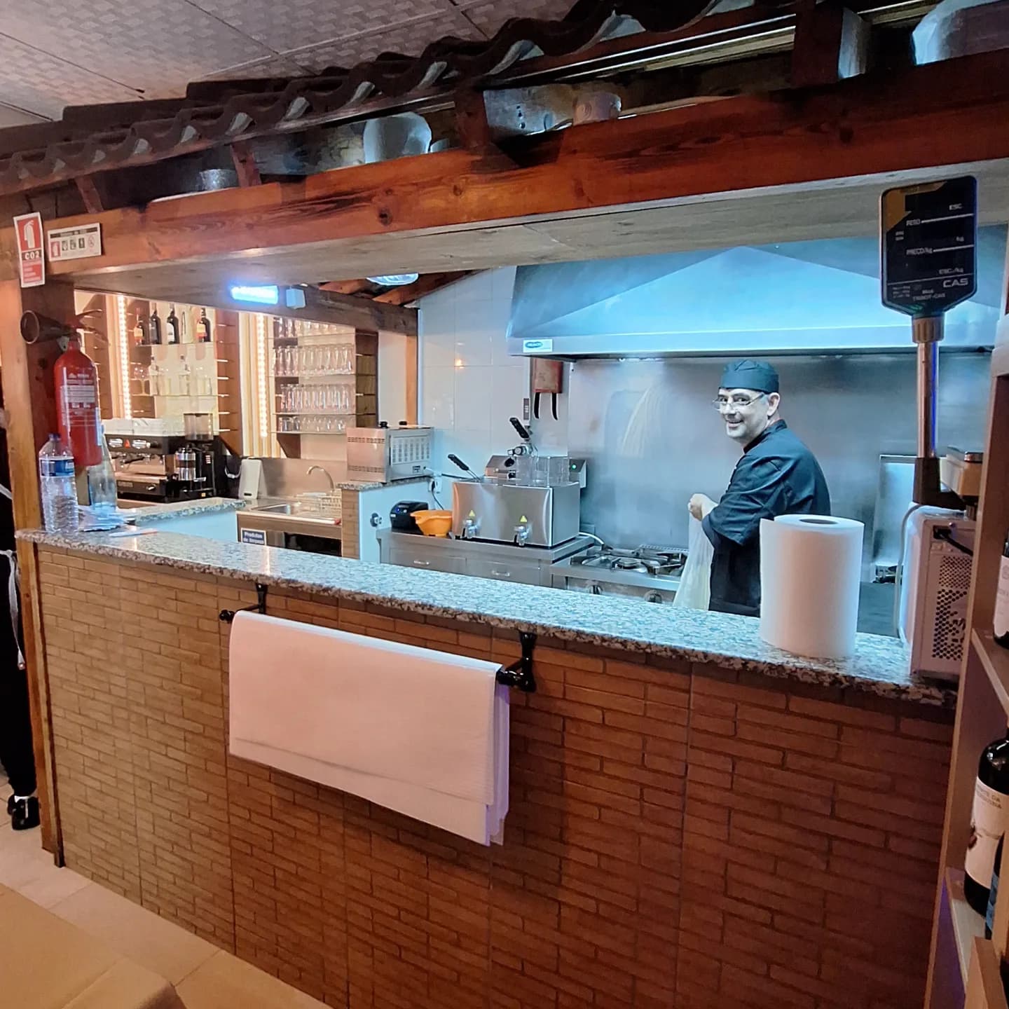 O chef Nunes no seu espaço de trabalho